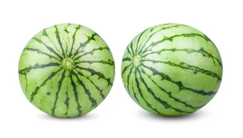 Watermelon on white background Stock Photos