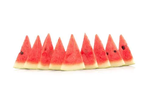 Watermelon on white background Stock Photos