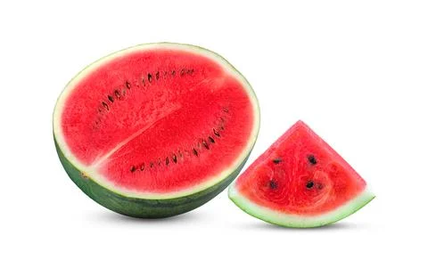 Watermelon on white background Stock Photos