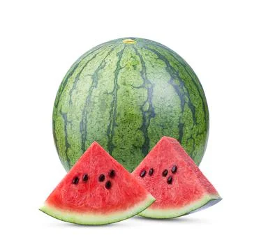 Watermelon on white background Stock Photos