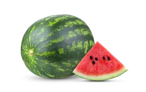 Watermelon on white background Stock Photos