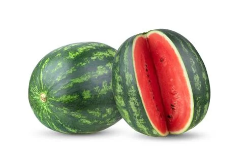 Watermelon on white background Stock Photos