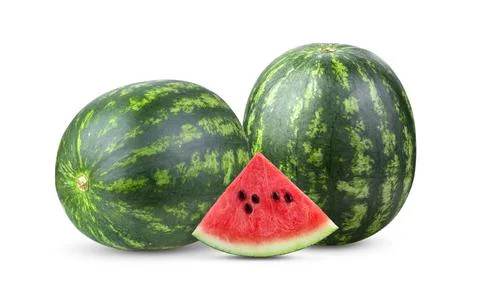 Watermelon on white background Stock Photos