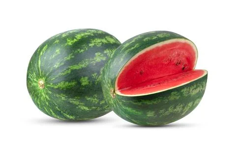 Watermelon on white background Stock Photos