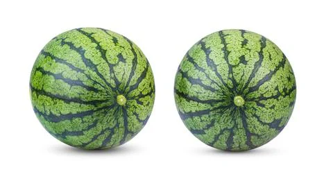 Watermelon on white background Stock Photos