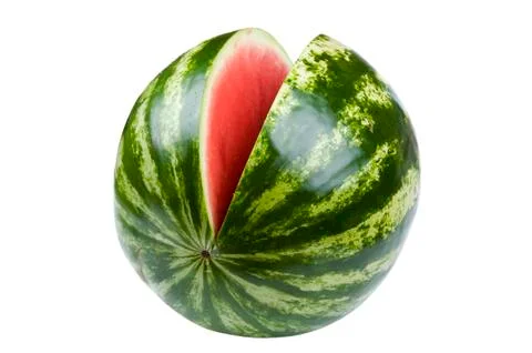 Watermelon on white Foto stock