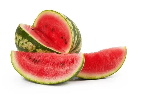 Watermelon on white Foto stock