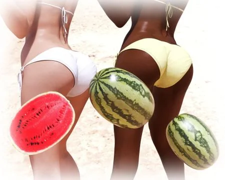 Watermelons Stock Illustration