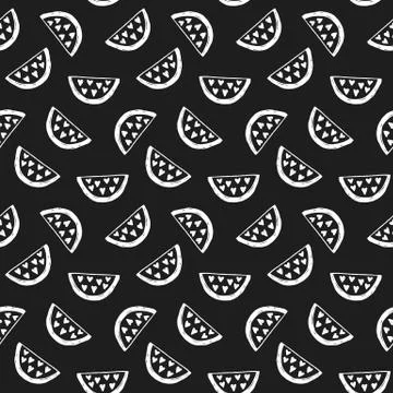 Watermelons seamless pattern. Stock Illustration