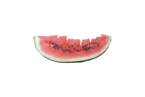Watermelons on white Stock Photos