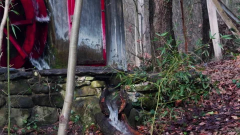 Watermill in Green Nature Stock Footage 301607319