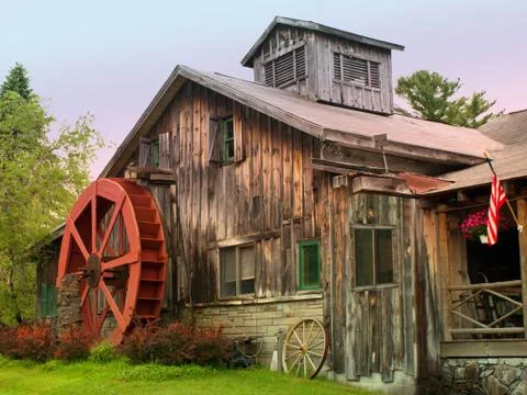 Watermill house Stock Photos