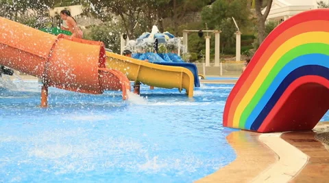 Waterpark Stock Footage 63345472
