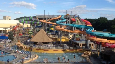 Waterpark Highview Clip Stock Footage 78201158