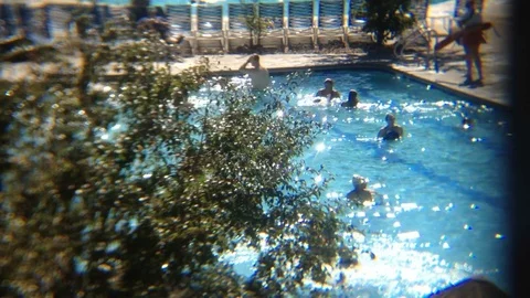 Waterpark Pool Clip Stock Footage 78201159