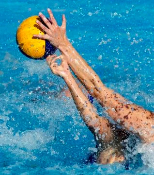 Waterpolo action Foto stock