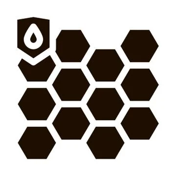 Waterproof Biometrical Material Vector Line Icon Stock Illustration
