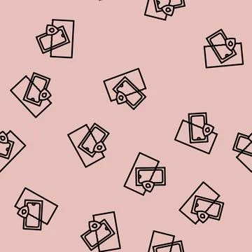 Waterproof design line vector seamless pattern Stock Illustration