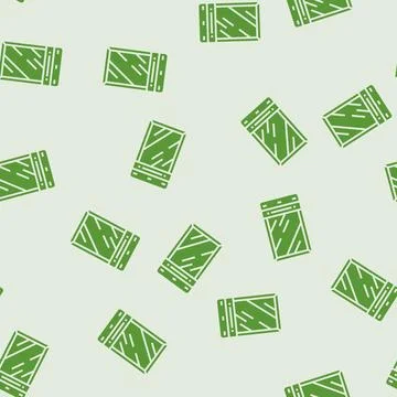 Waterproof document pouch glyph seamless pattern Stock Illustration