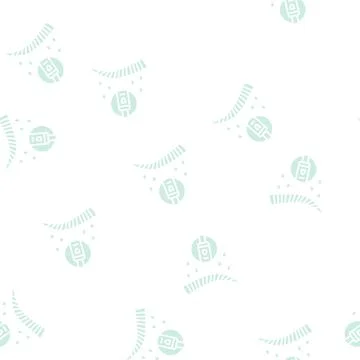 Waterproof eyebrow glyph seamless pattern Illustrazione stock