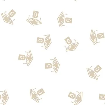 Waterproof fabrics properties glyph seamless pattern Illustrazione stock