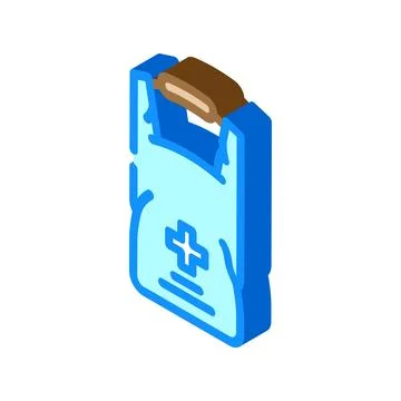 Waterproof first aid kit isometric icon vector illustration イラスト素材
