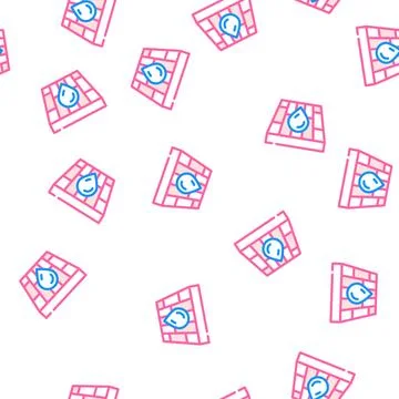 Waterproof layer floor vector seamless pattern 库存插图