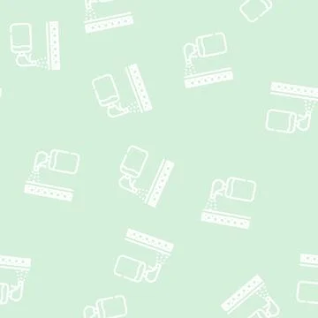 Waterproof layer sprayer line vector seamless pattern Stock Illustration