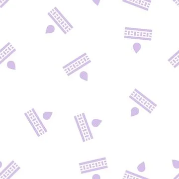 Waterproof layer water drop glyph vector seamless pattern Stockillustratie