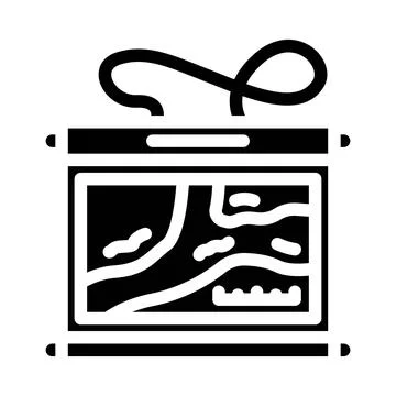 Waterproof map case water trip tourism glyph icon vector illustration イラスト素材