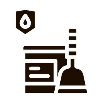 Waterproof Material Cement Vector Icon Stock Illustration
