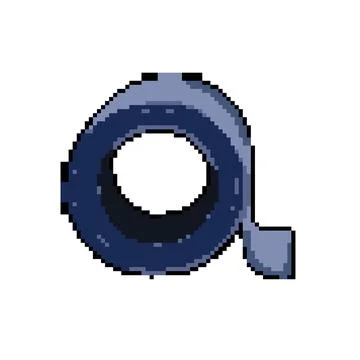 Waterproof pipe seal tape pixel art vector illustration Stockillustratie