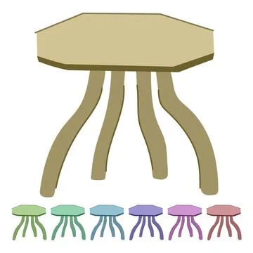 Waterproof plastic table vector cartoon graphic 스톡 일러스트