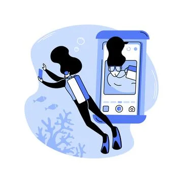 Waterproof pouch isolated cartoon vector illustrations. Stock Illustration