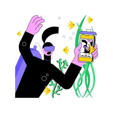 Waterproof pouch isolated cartoon vector illustrations. Stock Illustration