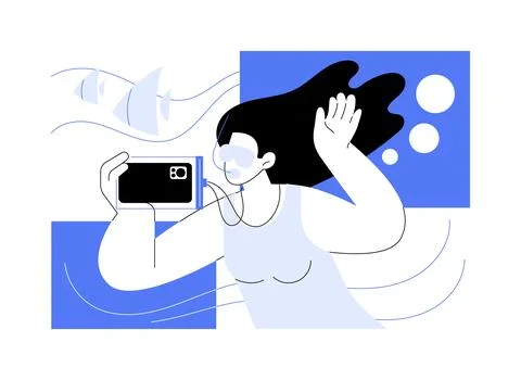 Waterproof pouch isolated cartoon vector illustrations. Ilustración de archivo