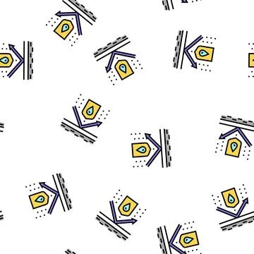 Waterproof protect layer vector seamless pattern Stockillustratie