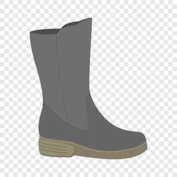 Waterproof shoe icon, flat style Stock Illustration