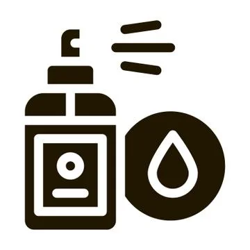 Waterproof Spray Icon Vector Glyph Illustration Stock Illustration