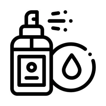 Waterproof Spray Icon Vector Outline Illustration Illustrazione stock