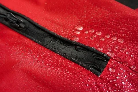 Waterproof technology for mountain clothes Stock Photos