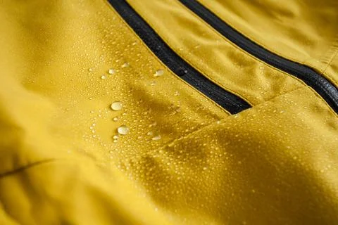 Waterproof technology for mountain clothes Stock Photos