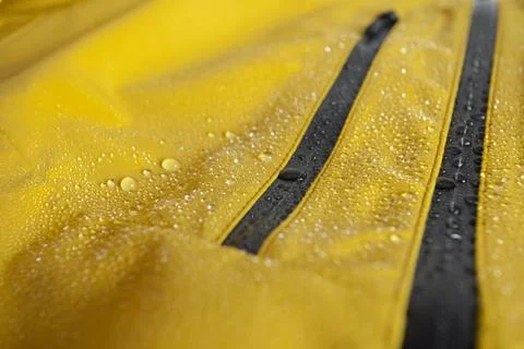 Waterproof technology for mountain clothes Stock Photos