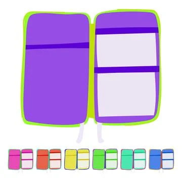 Waterproof toiletry bag vector cartoon graphic Ilustração Stock