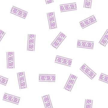 Waterproof wall layers glyph vector seamless pattern Illustrazione stock