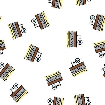 Waterproofing house wall layer vector seamless pattern 库存插图