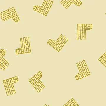 Waterproofing terrace building structure line seamless pattern Illustrazione stock