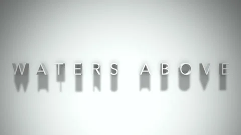 Waters above 3D title animation with shadows on a white background Stock Footage 297904742