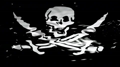 Waters Jolley Roger Stock Footage 156176