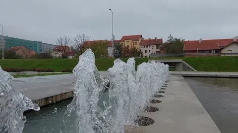 Waters in a row Stock Footage 221361487